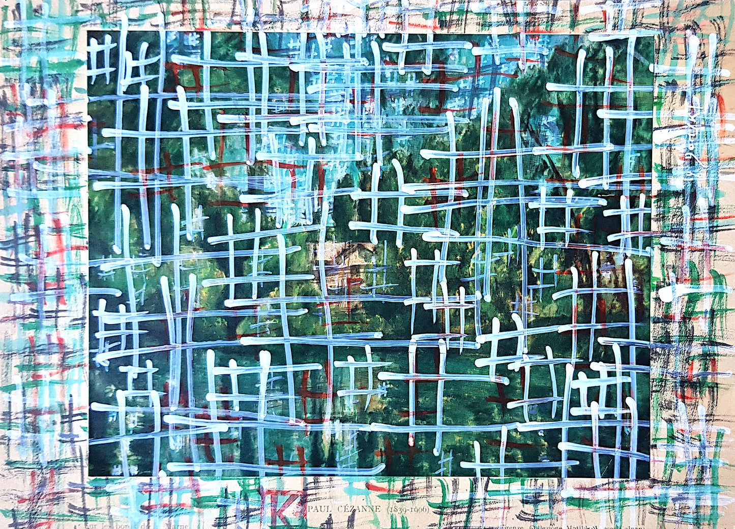 #CEZ1 - #Sur les bords de la marne - Paul Cézanne (1888-1892) - N° 1/1 by DomKcollage