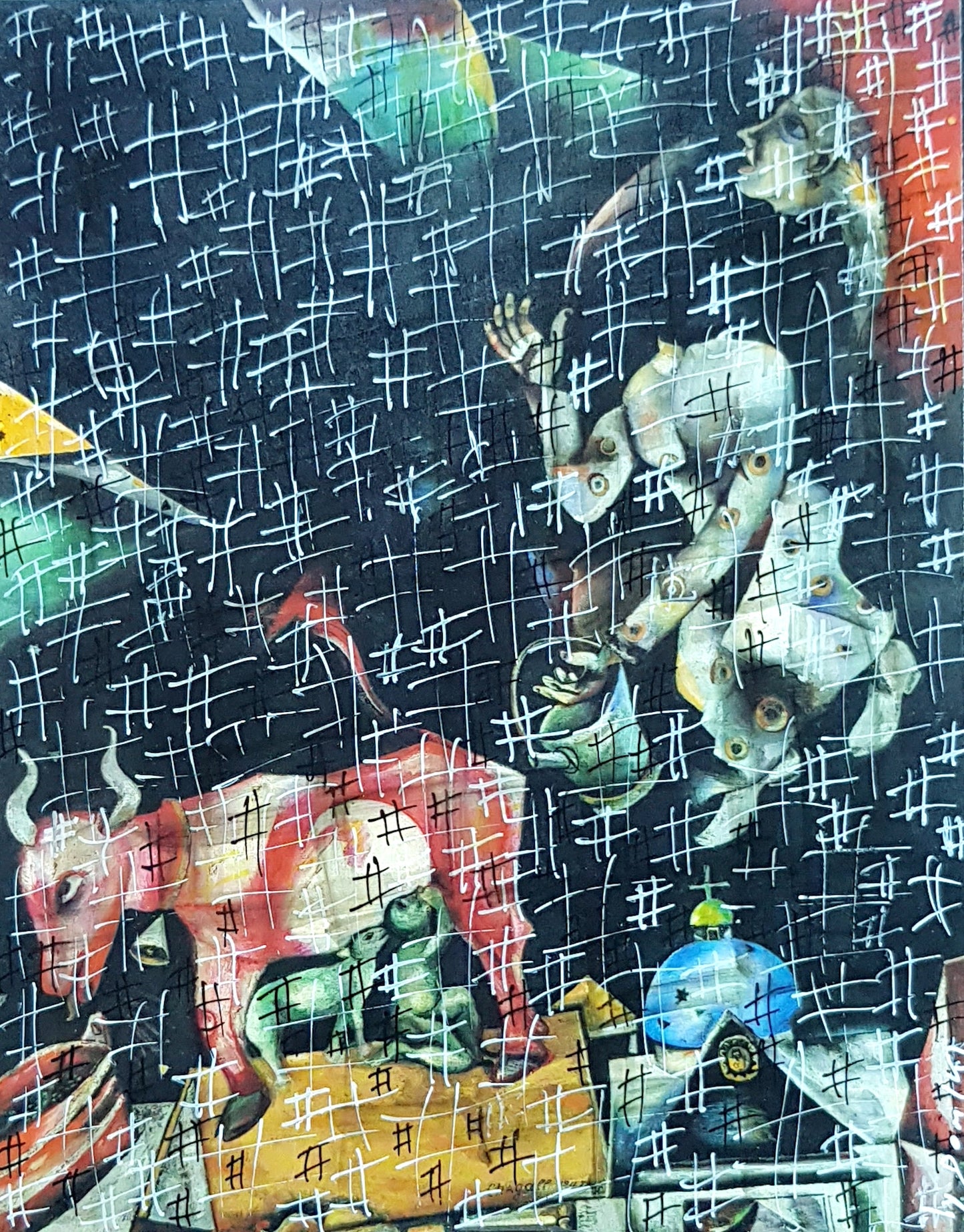 #CHAG6 - #A la Russie, aux ânes et aux autres - Marc Chagall (1911) - N° 1/1 by DomKcollage
