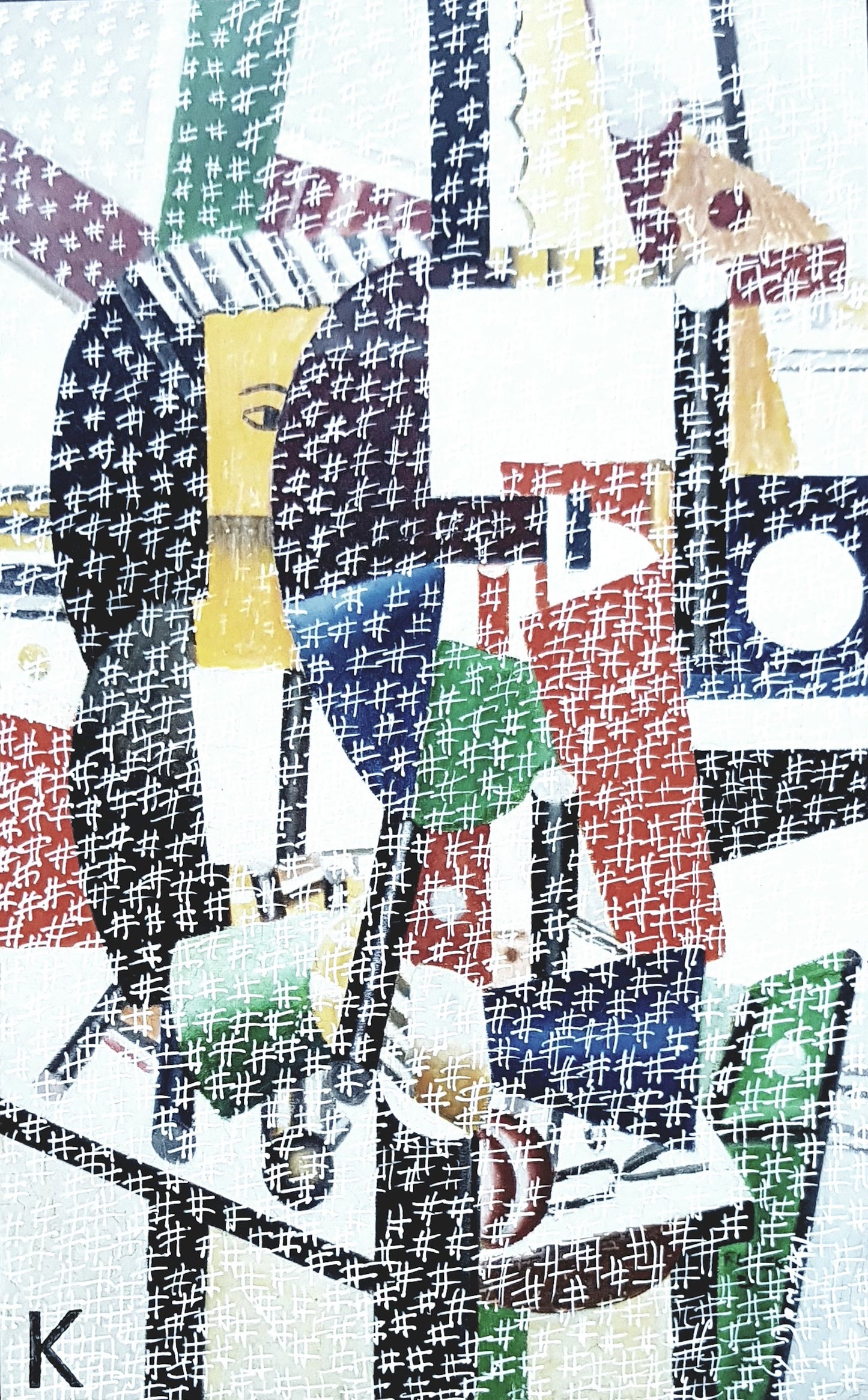 #LEG1 - #Femme au miroir - Fernand Léger (1920) - N° 1/1 by DomKcollage