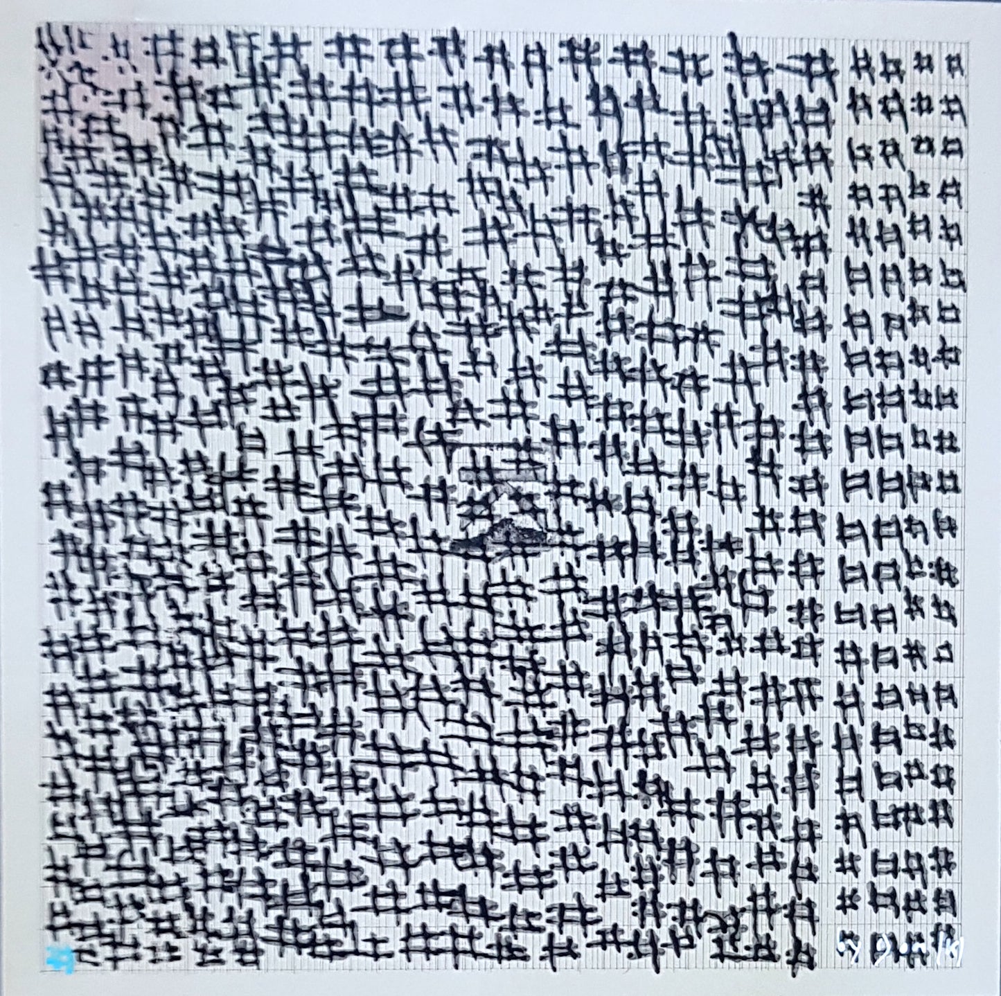 #MART1 - #Untitled - Agnès Martin (1965) N° 1/1 - by DomKcollage