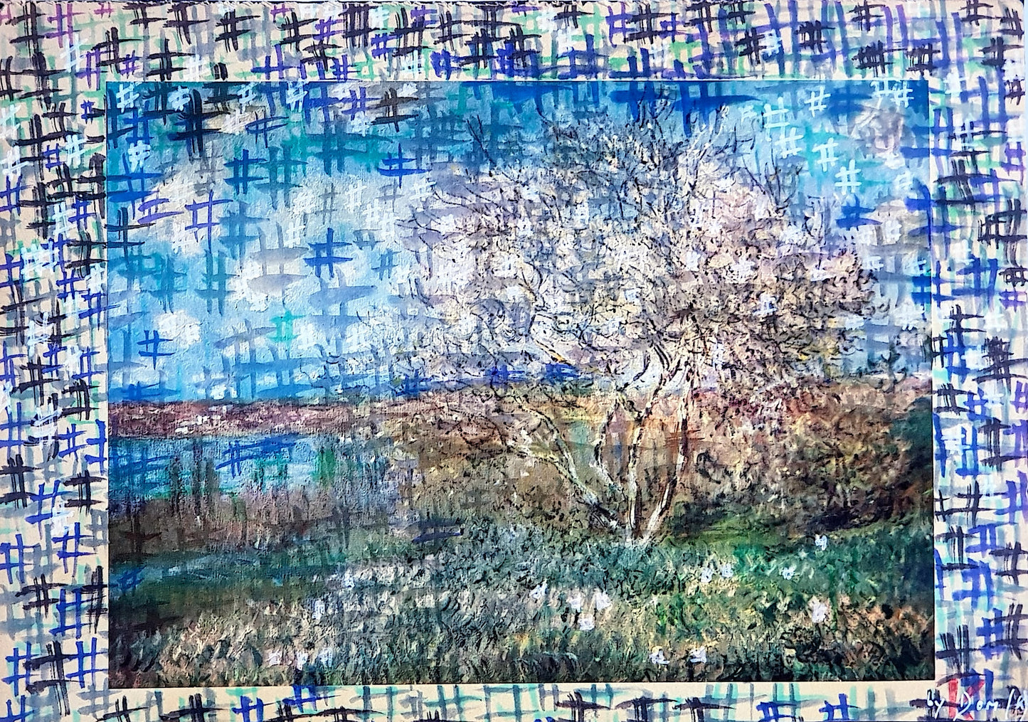 #MON1 - #Le printemps - Claude Monet (1880) - N° 1/1 by DomKcollage