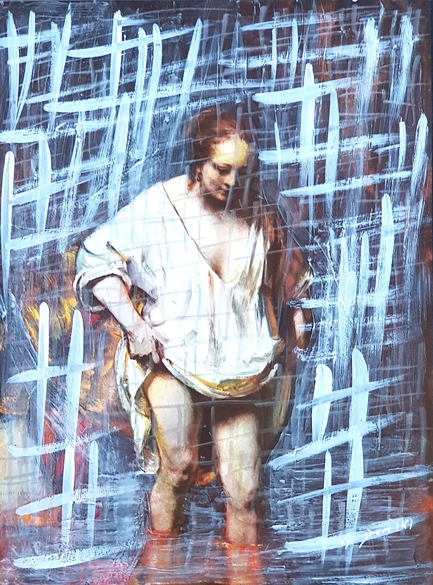 #REMB2 - #Femme au bain - Rembrant (1654) - N° 1/1 by DomKcollage
