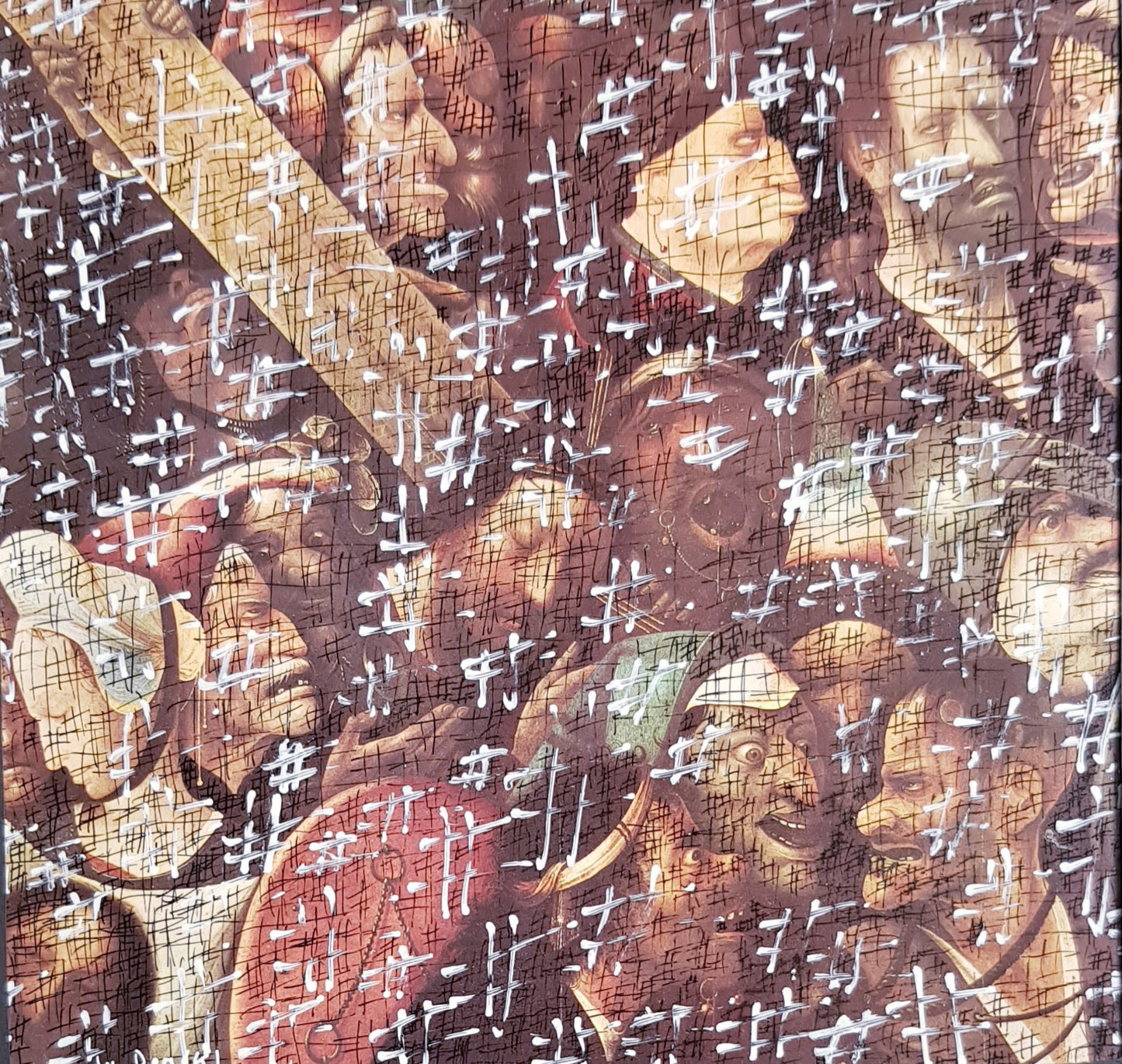 #BOSC2 - #Le portement de la croix - Jérôme Bosch (1515-1516) - N° 1/1 by DomKcollage