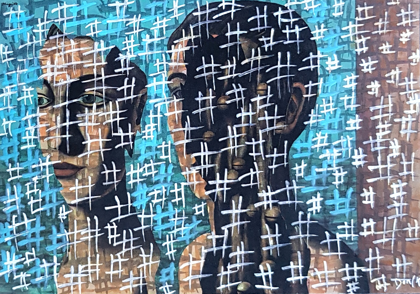 #MAGR1 - #Le double secret - René Magritte (1927) - N° 1/1 by DomKcollage