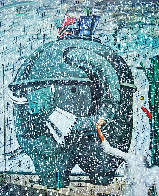 #ERNS2 - #L'éléphant célèbre - Max Ernst (1920) - N° 1/1 by DomKcollage