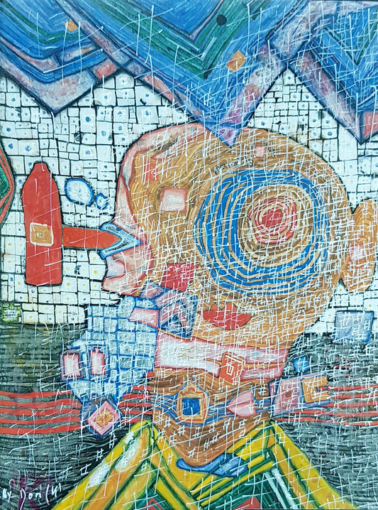 #HUND1 - #Antipodisher alpinist - Friedensreich Hunderttasser (1987-1990) - N° 1/1 by DomKcollage