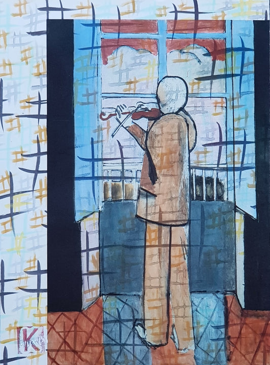 #MATIS3 - #Le violoniste à la fenêtre - Henri Matisse (1917-1918)- N° 1/1 by DomKcollage