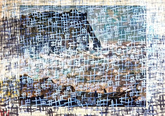 #MON2 - #Mer agitée à Étretat - Claude Monet (1883 ou 1888) - N° 1/1 by DomKcollage