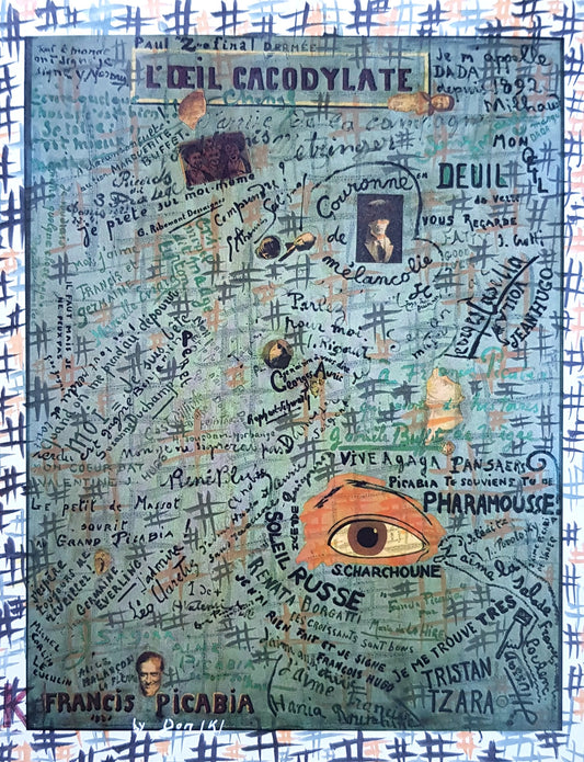 #PICAB1- #L'œil cacodylate - Françis Picabia (1921) - N° 1/1 by DomKcollage