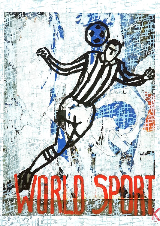 #ROTE1 - #Football - Mimmo Rotella (1998) - N° 1/1 by DomKcollage