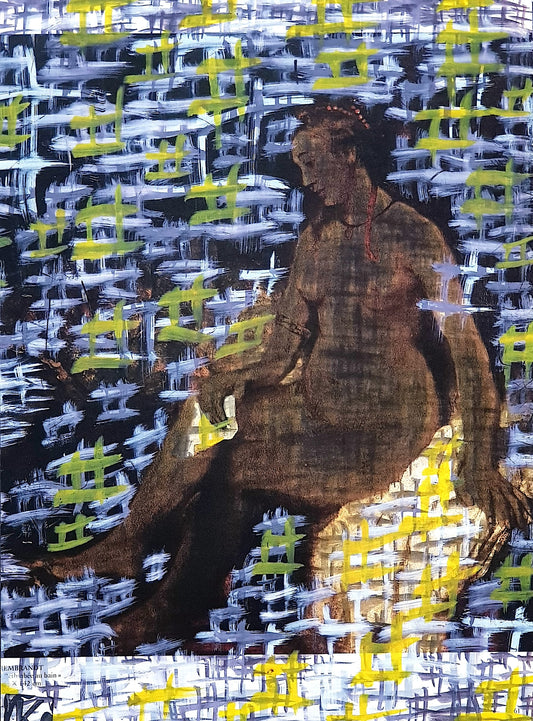#REMB1 - #Bethsabée au bain tenant la lettre de David - Rembrant (1654) - N° 1/1 by domKcollage