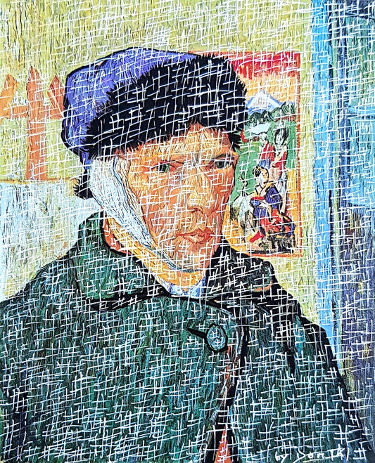 #VG2 - #Autoportrait à l'oreille coupée - Vincent Van Gogh (1889) - N° 1/1 by DomKcollage
