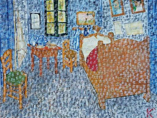 #VG4 - #La chambre de Van Gogh à Arles - Vincent Van Gogh (1889) - N° 1/1 by DomKcollage
