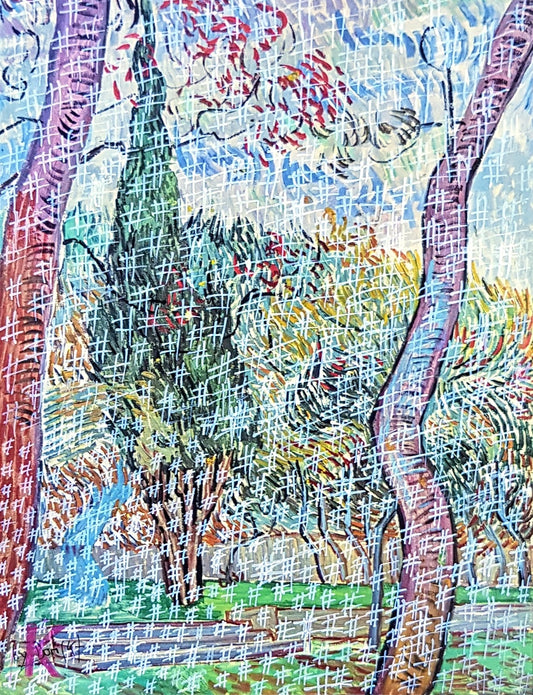 #VG5 - #Parc de l'hopital St Paul - Vincent Van Gogh (1889) - N° 1/1 by DomKcollage