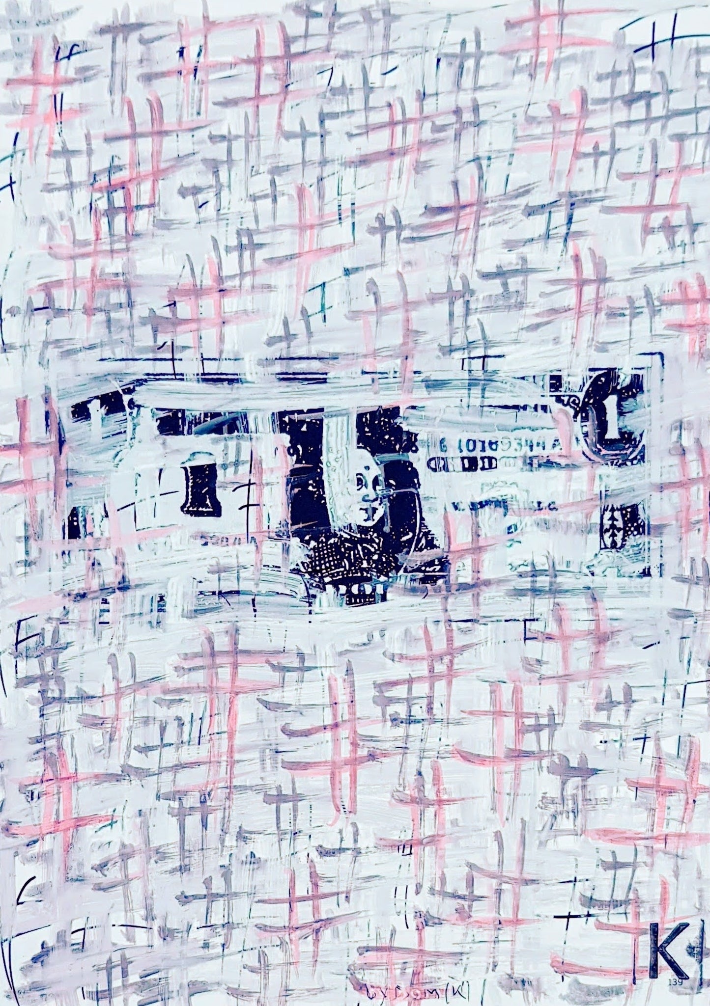 #WARH8 - #Printed dollar - Andy Warhol (1972) - N° 1/1 by DomKcollage