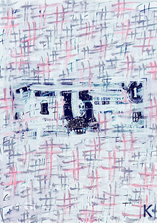 #WARH8 - #Printed dollar - Andy Warhol (1972) - N° 1/1 by DomKcollage