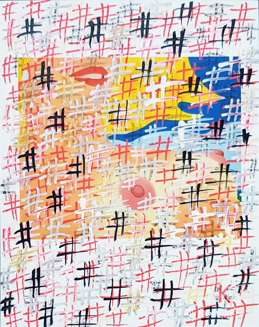 #WESS1 - #18 year old on the beach - Tom Wesselman (1984) - N° 1/1 by DomKcollage