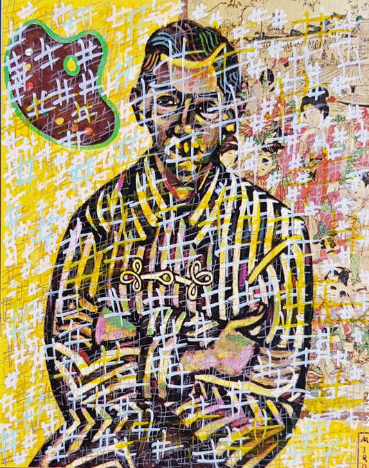 #MIRO1 - #Portrait E.C. Ricart - Miro (1917) - N° 1/1 by DomKcollage