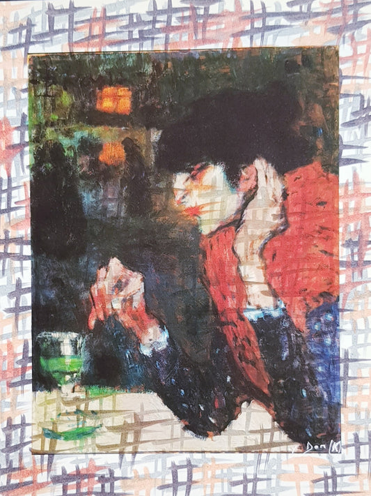 #PICA9 - #La buveuse d'absynthe - Pablo Ruiz Picasso (1901) - N° 1/1 by DomKcollage
