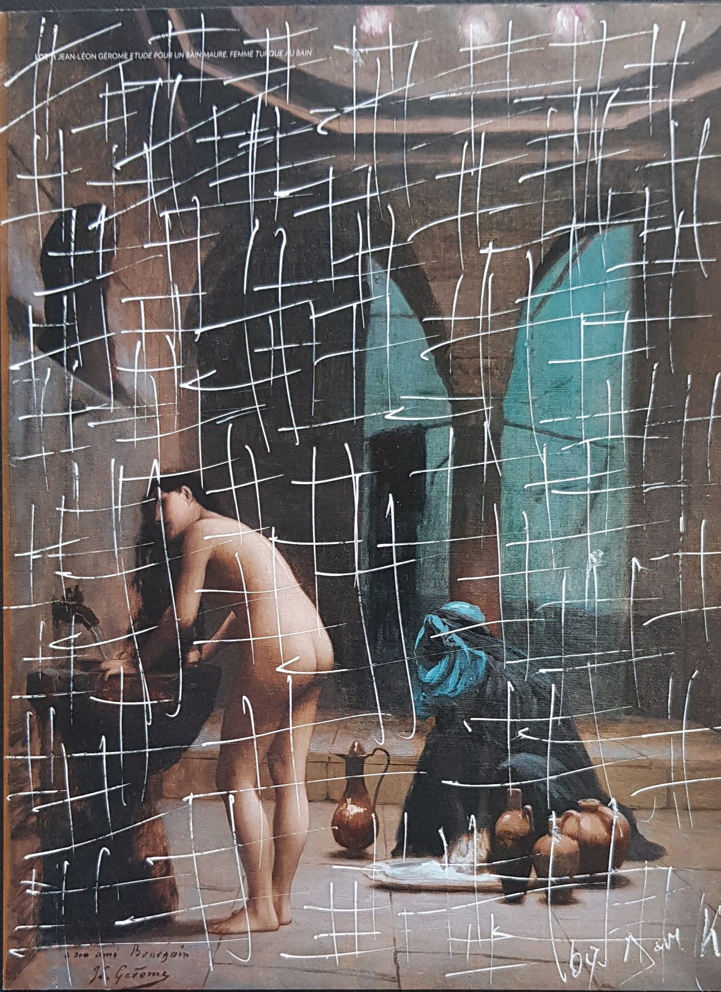 #GERO1-1 - #Le bain maure - Jean-Léon Gérôme (1874-1877) - N° 1/1 by DomKcollage